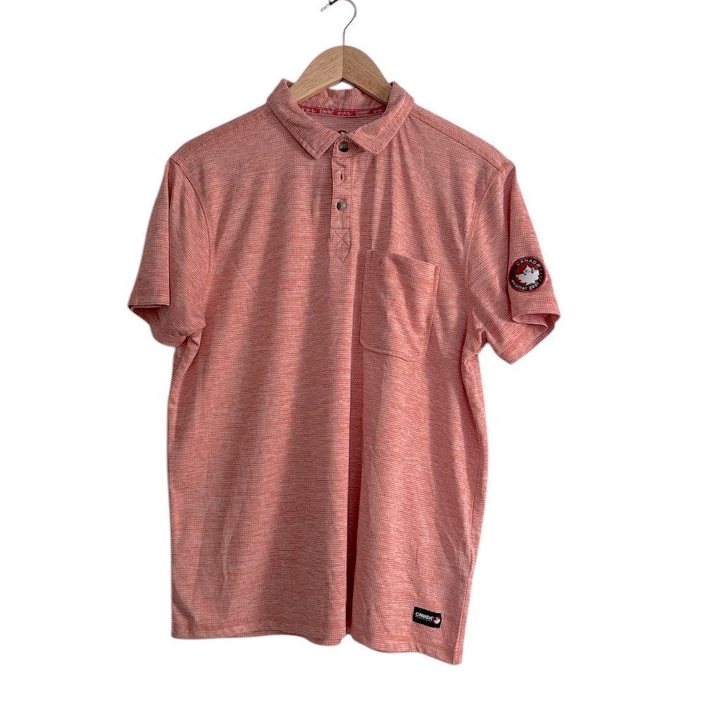 Canada Weathergear Polo Style Shirt w/ Pocket EUC